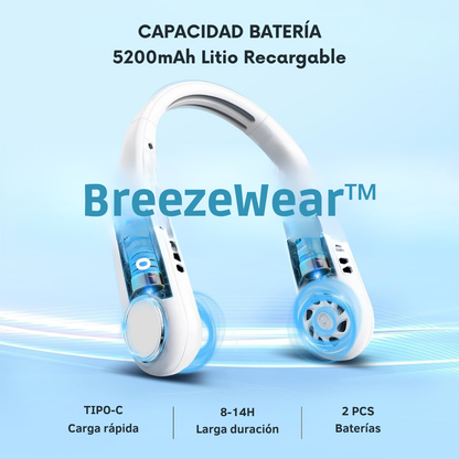 Ventilador BreezeWear™ + Botella de REGALO