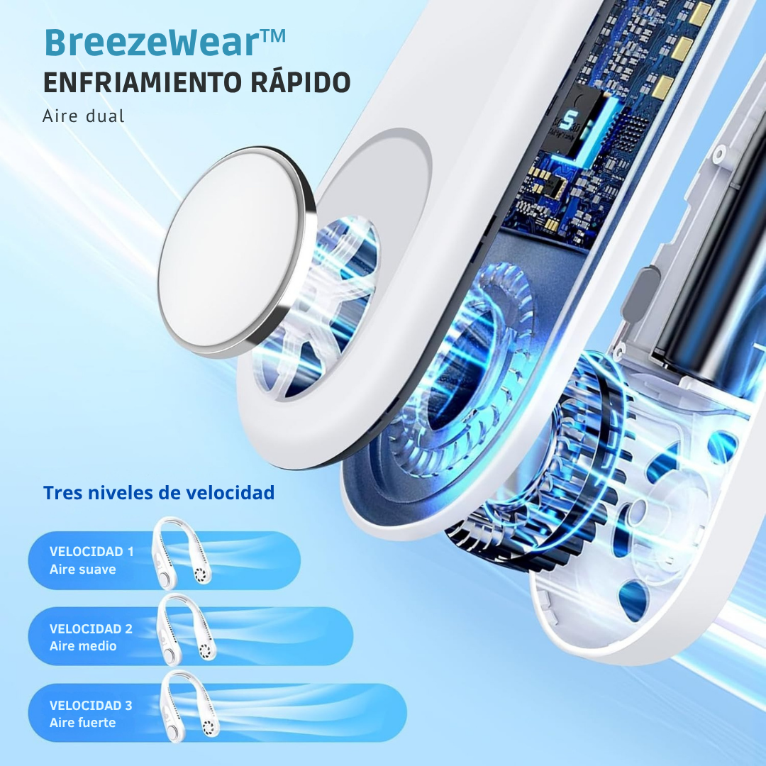 Ventilador BreezeWear™ + Botella de REGALO