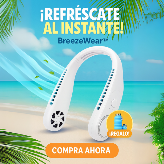 Ventilador BreezeWear™ + Botella de REGALO